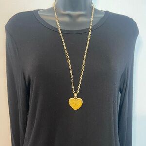 Lia Sophia Gold Heart Necklace